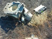 Обломки одной из крылатых ракет Storm Shadow / SCALP-EG, запущенной по Чонгарскому мосту. 