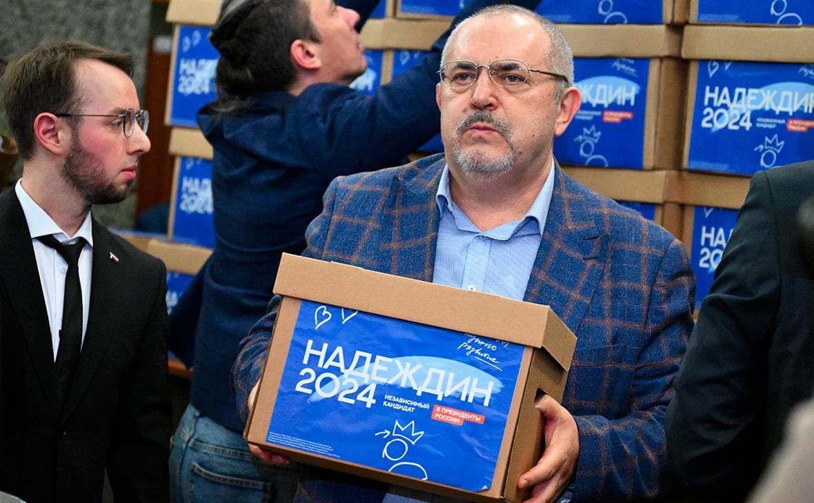 ЦИК заявил, что в подписях за Бориса Надеждина более 15% брака. По закону, регистрация кандидата отменяется, если выявлено 5% и более