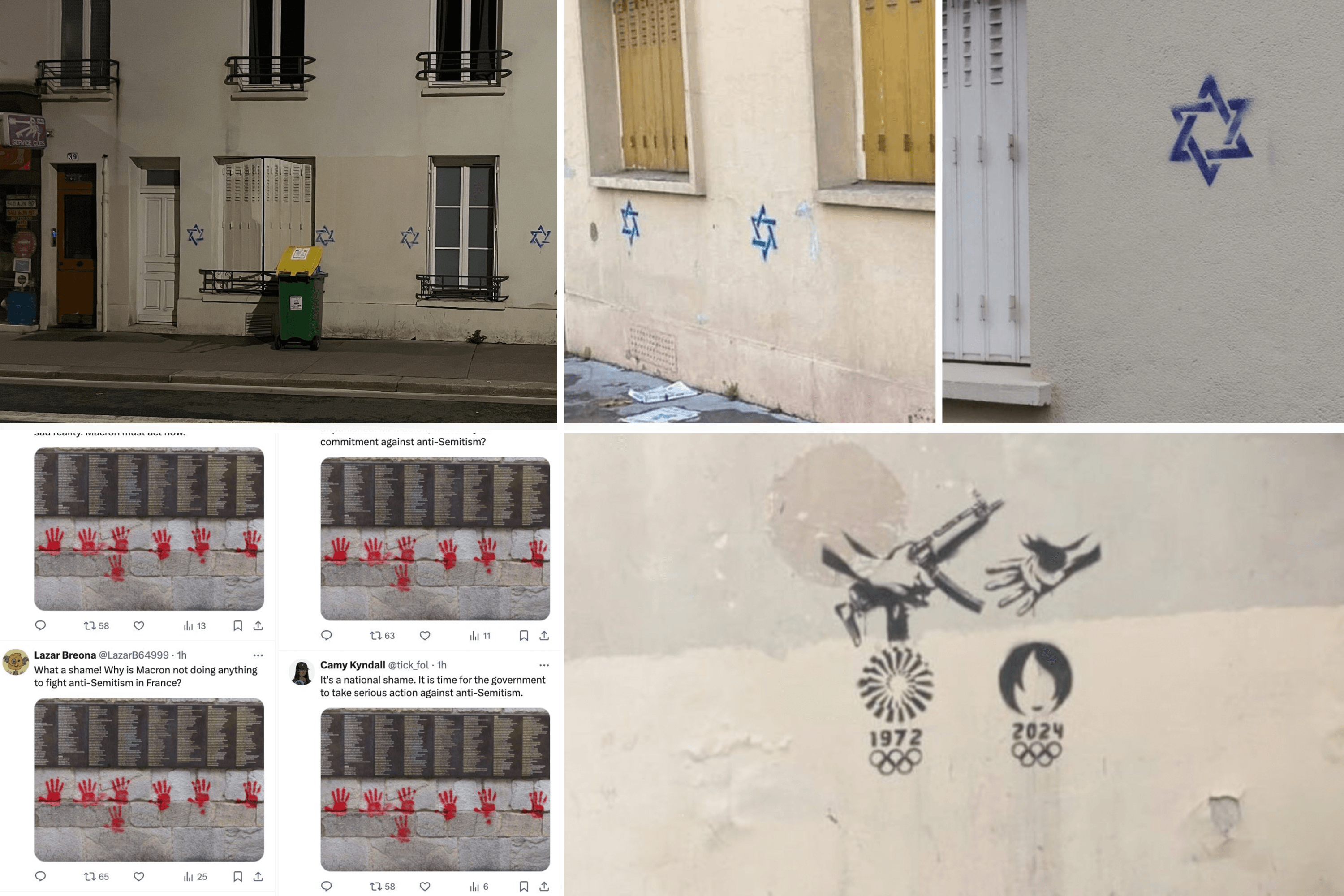 В Париже снова появились антисемитские граффити. Ранее такие провокации заказывал Кремль