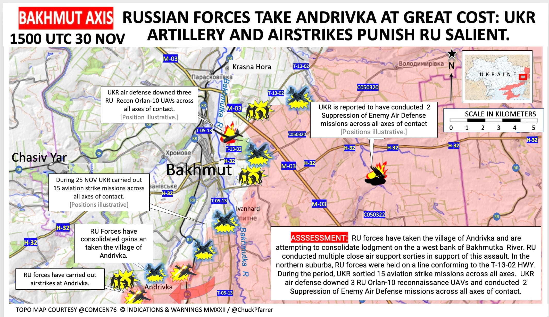 Увязшее наступление России под Бахмутом, попытка вывести из строя украинские ПВО. Что происходит на фронте