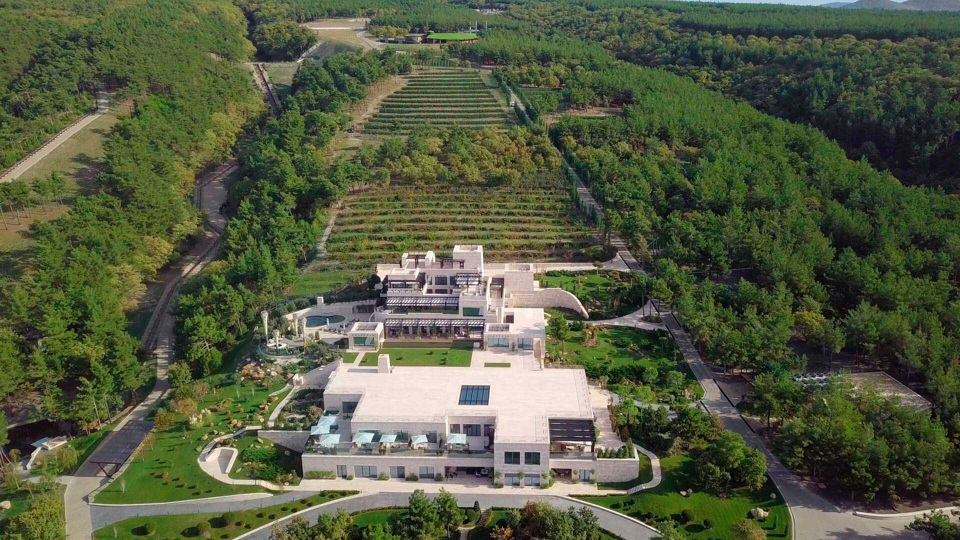 Путинский спа-комплекс посреди виноградников