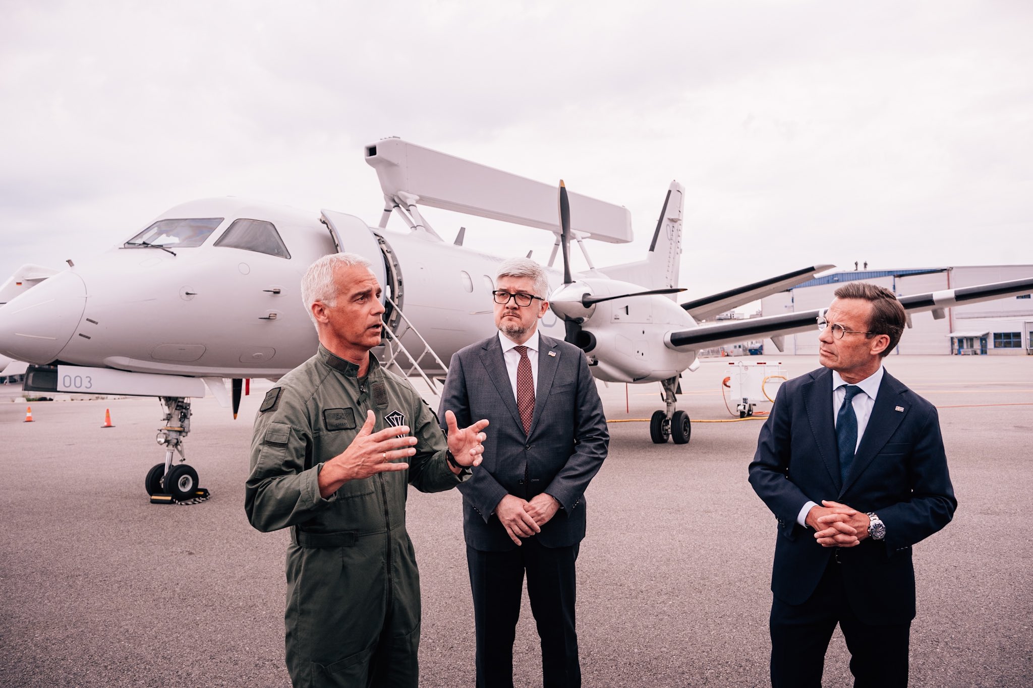 Шведский самолет дальнего радиолокационного обнаружения и управления S100D / ASC 890