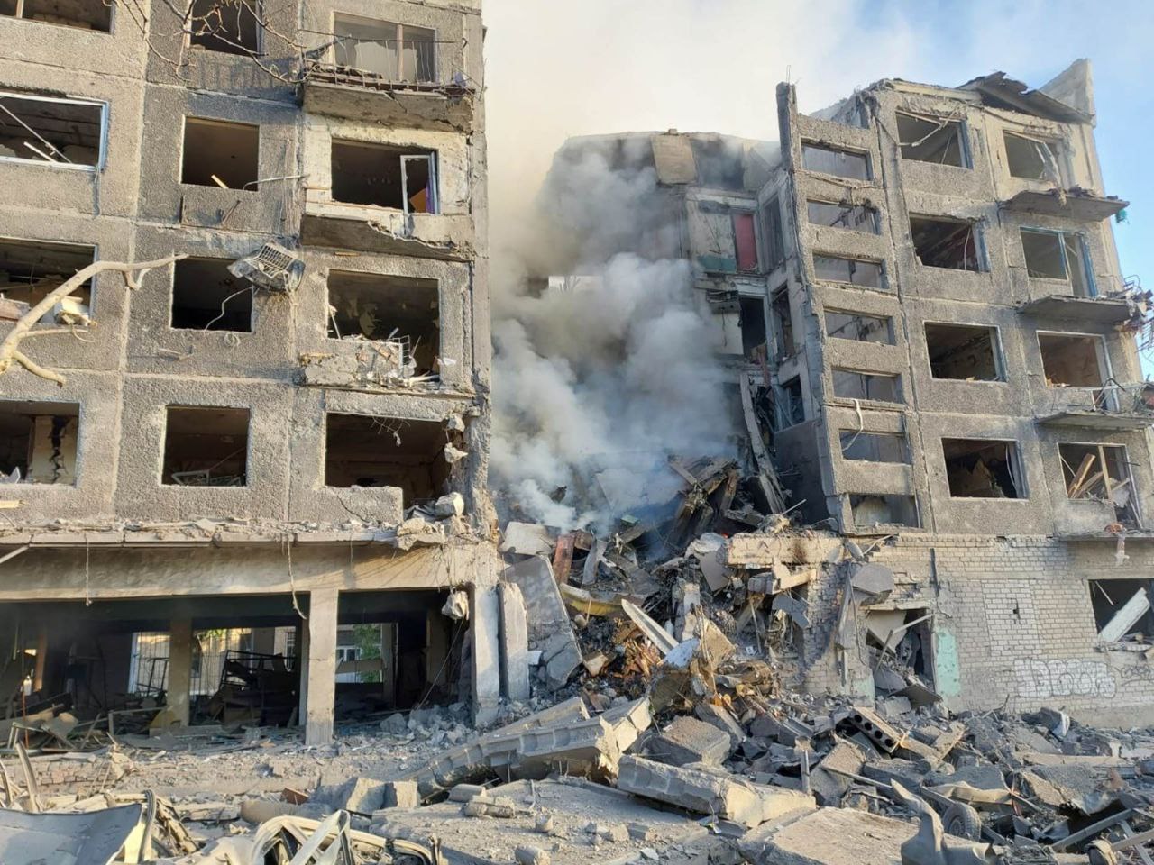 Последствия налета на Белозерское в Донецкой области 11 августа 2025 года