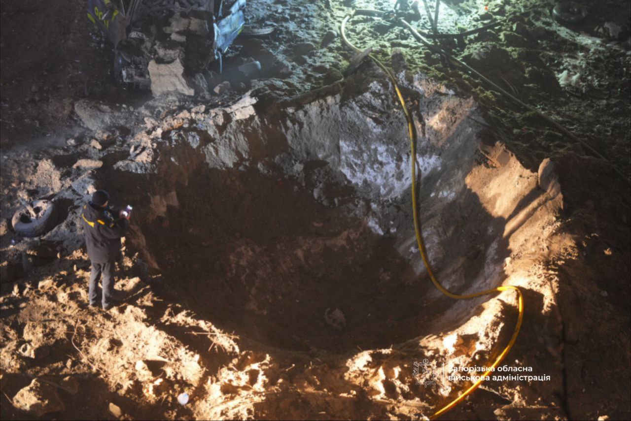 Последствия российского налета на Запорожье 28 января 2026 года