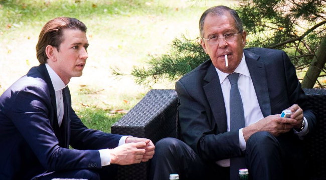 Себастьян Курц и Сергей Лавров