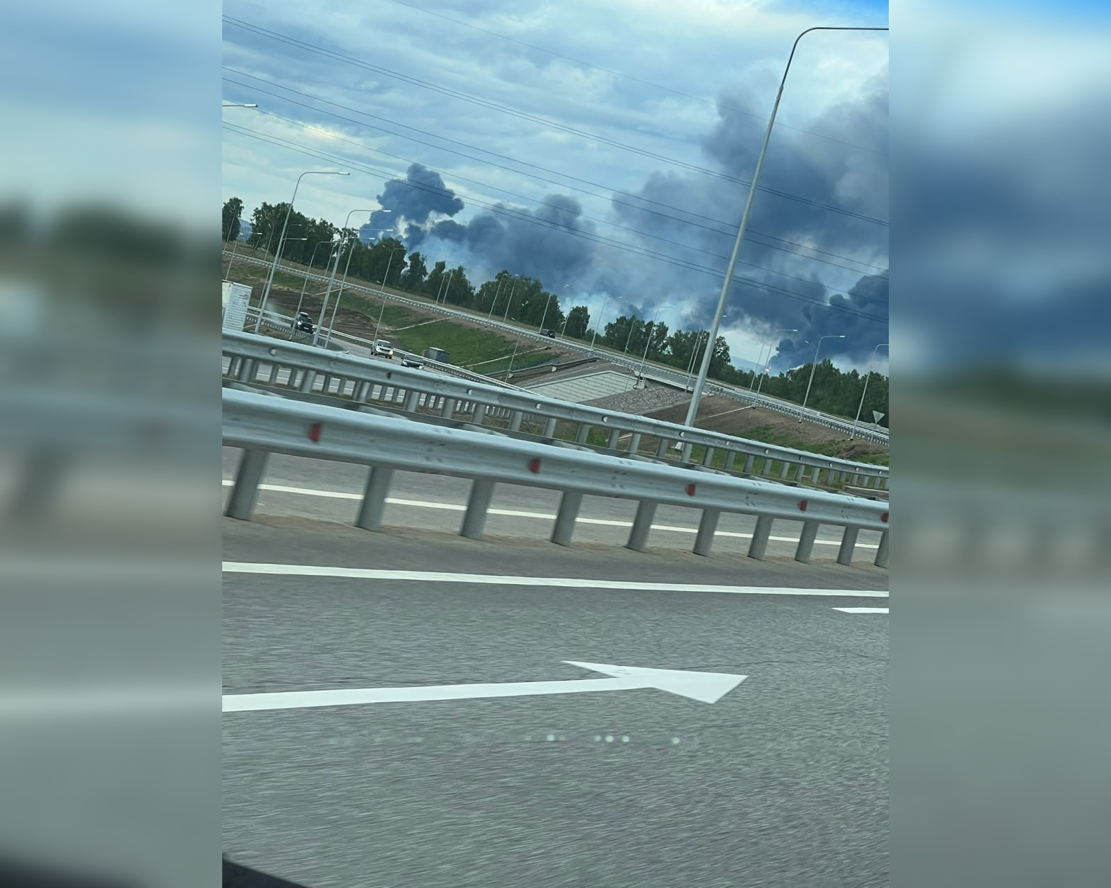 Последствия атаки дронов на Иркутскую область. Фото: «Как дела, Усолье-Сибирское?»