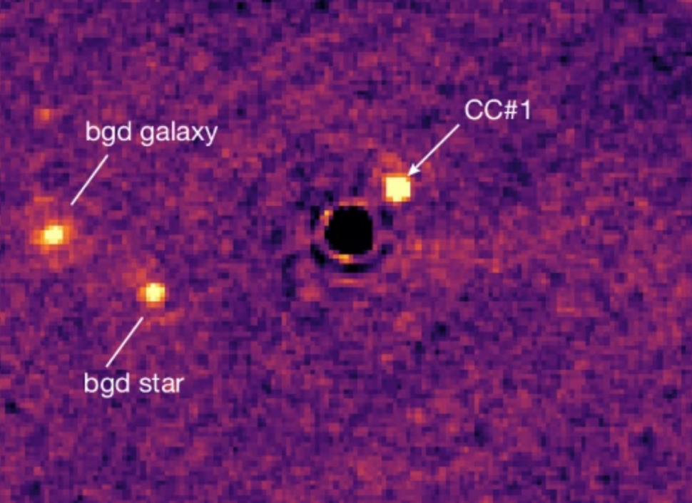 Объект CC#1 — первая экзопланета, обнаруженная телескопом «Джеймс Уэбб»